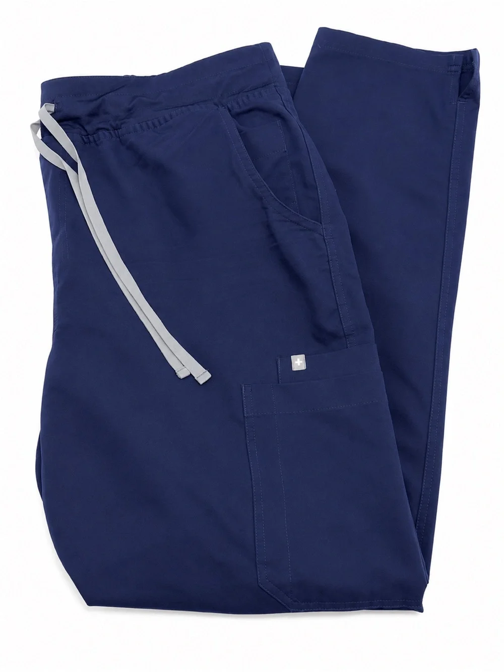 Women’s FIGS Navy Blue Cargo Scrub Pants Size XL Drawstring Medical Style HWYOLA